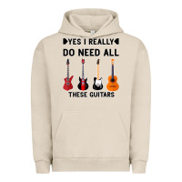 Pigment French Oak Yes I Really Do Need All These Guitars Urban Hoodie - Bettercallsaul