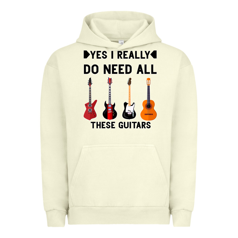 Yes I Really Do Need All These Guitars Urban Hoodie by Bettercallsaul | Teevron
