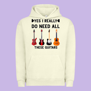 Yes I Really Do Need All These Guitars Urban Hoodie Designed By Bettercallsaul