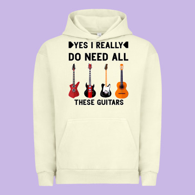 Yes I Really Do Need All These Guitars Urban Hoodie Designed By Bettercallsaul