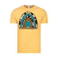 Vintage Mustard rainbow sunflower gemstone Vintage Tee - RanaPortraitStore