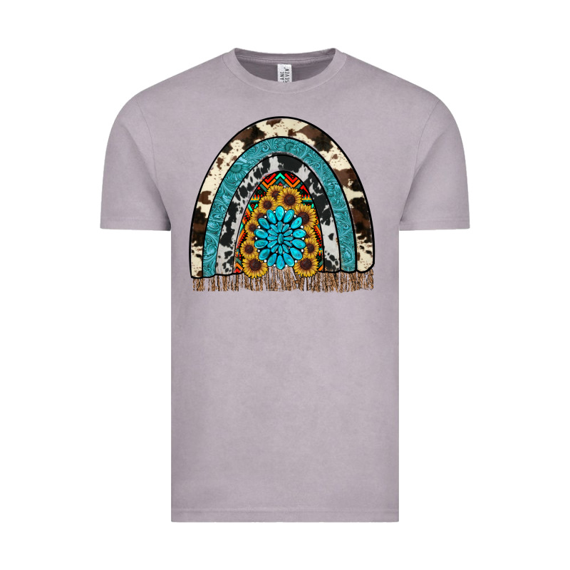 Rainbow Sunflower Gemstone Vintage Tee by RanaPortraitStore | Teevron