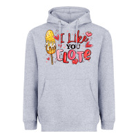 Heather Grey i like you elote mexican valentines day Heavyweight Hoodie - MaliasSmallBusiness