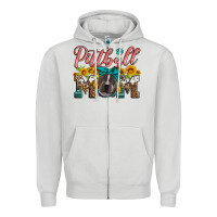 Dove Grey pittbull mom Zipper Hoodie - Artiststas