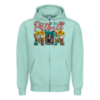 Seafoam pittbull mom Zipper Hoodie - Artiststas