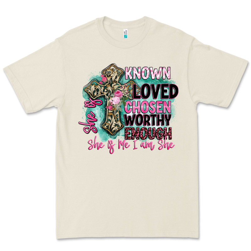 She Is Loved Premium Tee by BarkalooDesign | Teevron