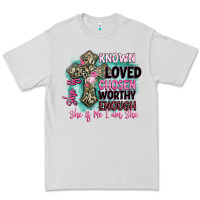 Dove Grey she is loved Premium Tee - BarkalooDesign