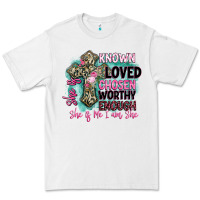 White she is loved Premium Tee - BarkalooDesign