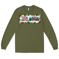 Army Green small town christmas Long Sleeve Tee - BundleAndBundleShop