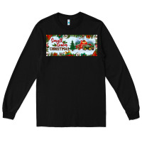 Black small town christmas Long Sleeve Tee - BundleAndBundleShop