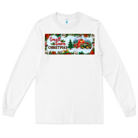 White small town christmas Long Sleeve Tee - BundleAndBundleShop