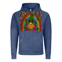 Vintage Denim st patricks day gnomes shamrock rainwow Vintage Hoodie - RanaPortraitStore