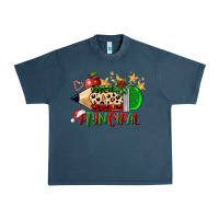 Midnight Navy christmas principal pencil Urban Heavy Tee - FaDigitalArtStudio