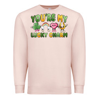 Pale Pink you're my lucky charm Premium Sweatshirt - MaliasSmallBusiness