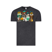 Vintage Black cows coffee cups Vintage Tee - Zillion Design Studio