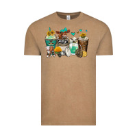 Vintage Coffee cows coffee cups Vintage Tee - Zillion Design Studio