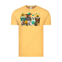 Vintage Mustard cows coffee cups Vintage Tee - Zillion Design Studio