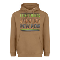 Toasted Coconut i like things that go pew pew Heavyweight Hoodie - MaliasSmallBusiness