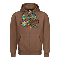 Chestnut autism hearts leopard cowhide Zipper Hoodie - Artiststas