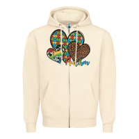 Sandshell autism hearts leopard cowhide Zipper Hoodie - Artiststas