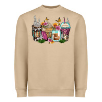 Mushroom floral coffee cups Heavyweight Sweatshirt - Zillion Design Studio