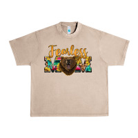 French Oak fearless mom bear Urban Heavy Tee - BarkalooDesign