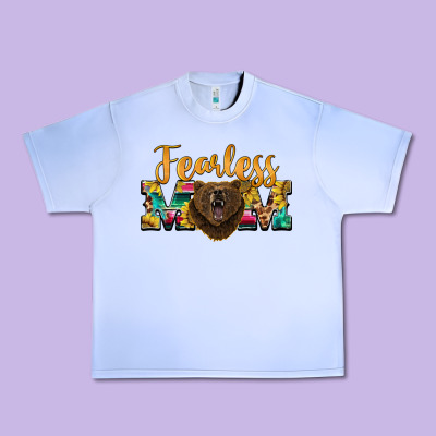 Fearless Mom Bear Urban Heavy Tee Designed By Barkaloodesign