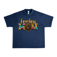 Navy fearless mom bear Urban Heavy Tee - BarkalooDesign