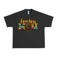 Pigment Black fearless mom bear Urban Heavy Tee - BarkalooDesign
