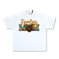 White fearless mom bear Urban Heavy Tee - BarkalooDesign