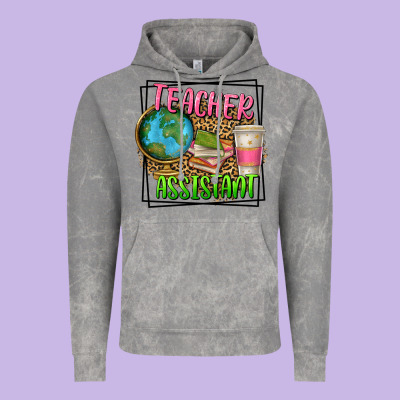 Teacher Assistant Vintage Hoodie Designed By Texasbilliewilder