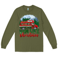 Army Green van life christmas Long Sleeve Tee - BundleAndBundleShop