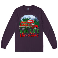 Plum van life christmas Long Sleeve Tee - BundleAndBundleShop