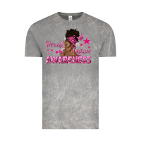 Cloud Rock Breast Cancer Awareness with Afro Woman Vintage Tee - texasbilliewilder