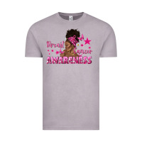 Vintage Zinc Breast Cancer Awareness with Afro Woman Vintage Tee - texasbilliewilder
