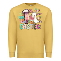 Antique Gold my first easter Premium Sweatshirt - MaliasSmallBusiness