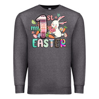 Charcoal Heather my first easter Premium Sweatshirt - MaliasSmallBusiness