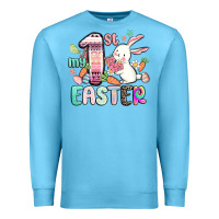 Ocean Blue my first easter Premium Sweatshirt - MaliasSmallBusiness