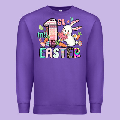 My First Easter Premium Sweatshirt Designed By Maliassmallbusiness