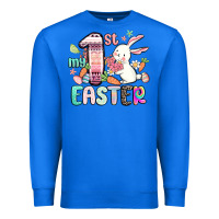 True Royal my first easter Premium Sweatshirt - MaliasSmallBusiness