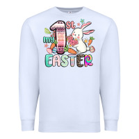 White my first easter Premium Sweatshirt - MaliasSmallBusiness