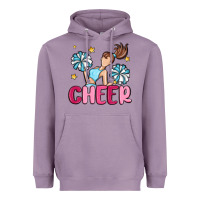 Lavender cheer Heavyweight Hoodie - MaliasSmallBusiness
