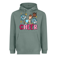 Sage cheer Heavyweight Hoodie - MaliasSmallBusiness