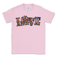 Bubblegum Pink love american sunflower Classic Tee - BundleAndBundleShop