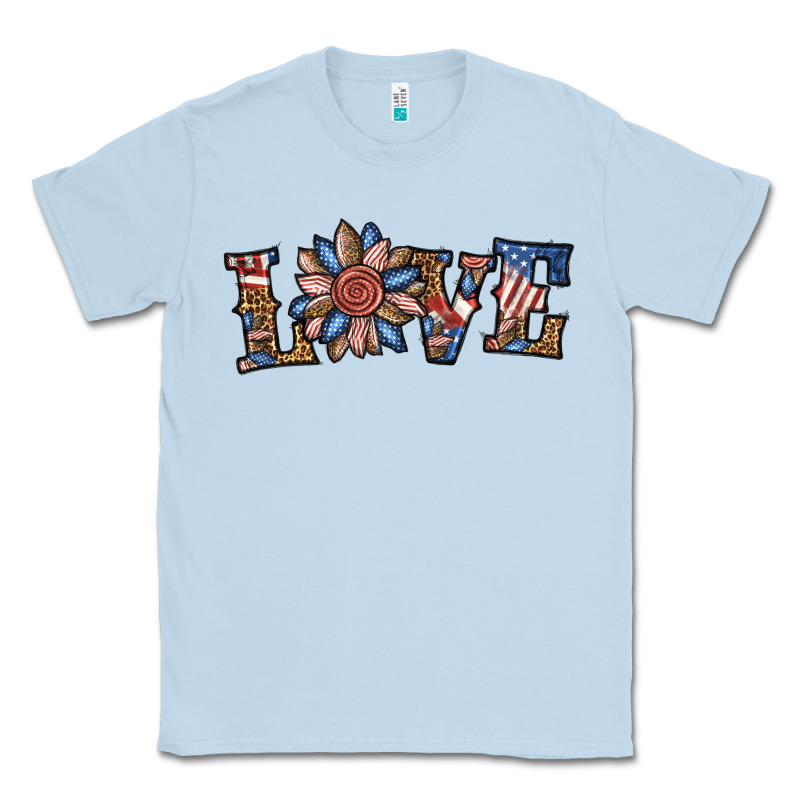 Love American Sunflower Classic Tee by BundleAndBundleShop | Teevron