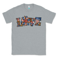 Heather Grey love american sunflower Classic Tee - BundleAndBundleShop
