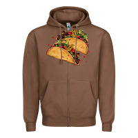 Chestnut mexican taco's Zipper Hoodie - AdoDesignShop