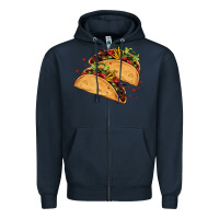 Navy mexican taco's Zipper Hoodie - AdoDesignShop