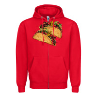 Red mexican taco's Zipper Hoodie - AdoDesignShop
