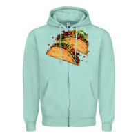 Seafoam mexican taco's Zipper Hoodie - AdoDesignShop